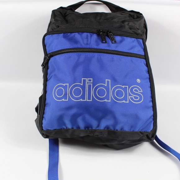 Adidas Spell Out Backpack Bag Blue 